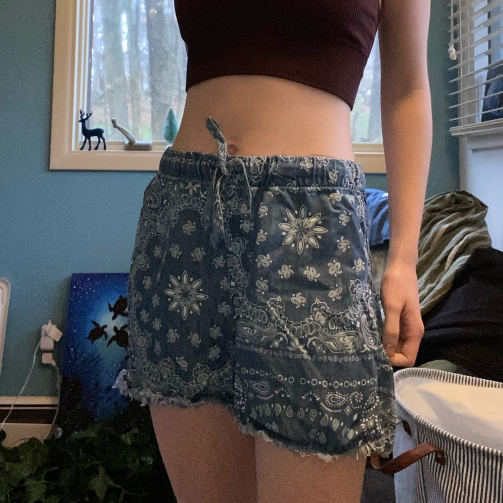 Small Blue Patterned Shorts For the Republic Brand